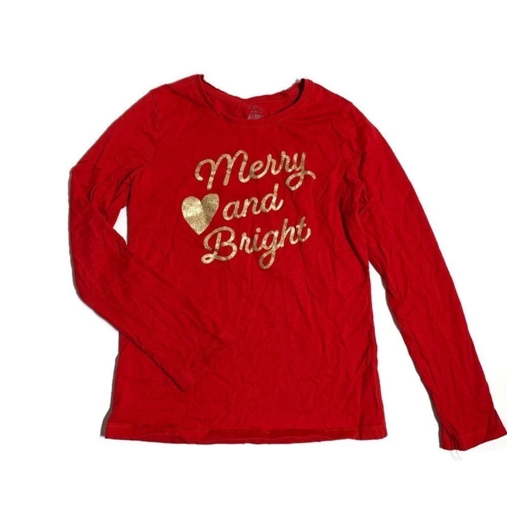 George girls 10-12Y Christmas long sleeve tee shirt